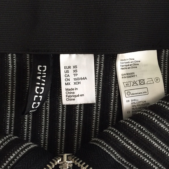 H&M Striped Zipper Mini Skirt - Picture 3 of 3