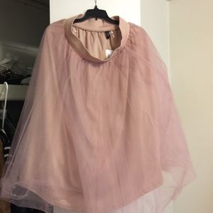 Blush tulle skirt