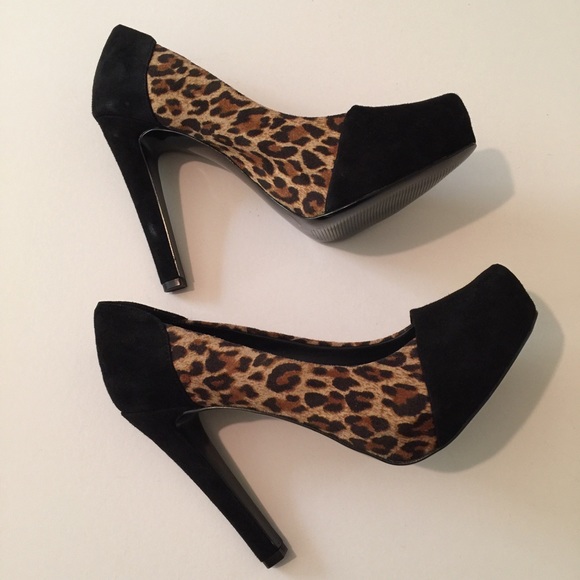 BCBGeneration Two Tone Animal Print Shoes