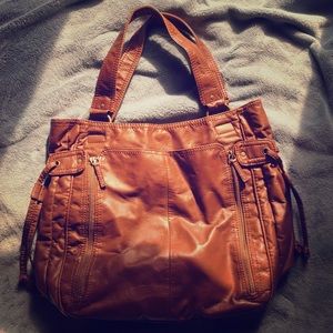 Faux Leather Brown Purse