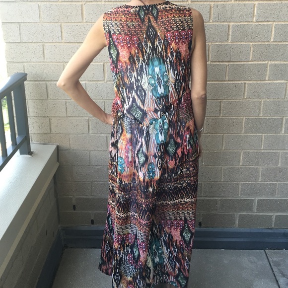 ❌sold❌Printed Georgette Long Cardigan - Picture 3 of 4