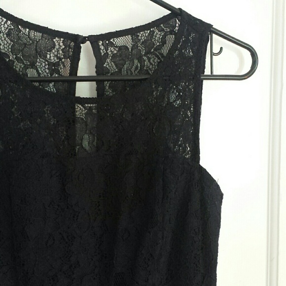 banana republic black lace dress Banana Republic Black Crochet Lace Dress