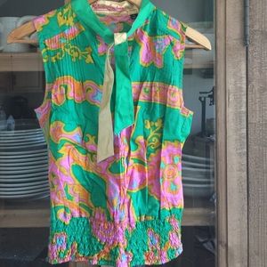 Anthropologie Robert Graham shirt size 4