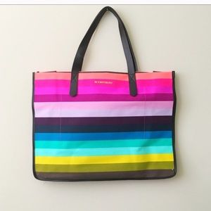 Victoria's Secret xl-large rainbow beach tote bag