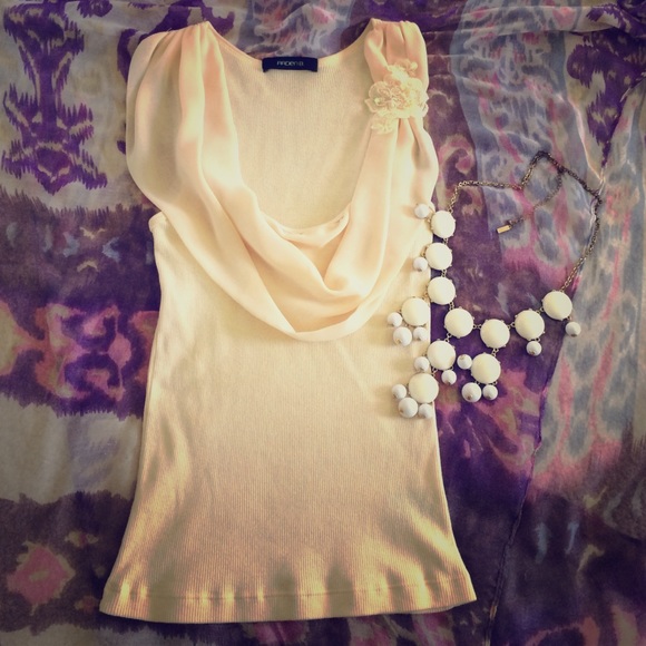 Arden b. Cream tank top - Picture 1 of 4