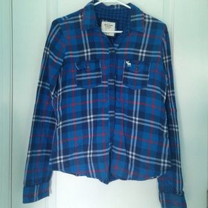 Abercrombie and Fitch plaid button up