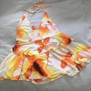 Super cute floral halter