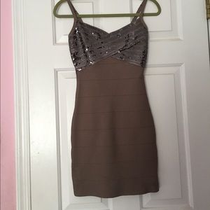 A form fitting cocktail dress, barely worn.