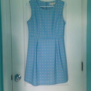 Blue baby doll dress.