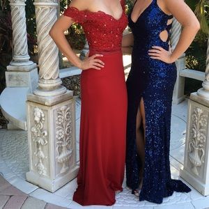 Handmade Long Prom dress with train