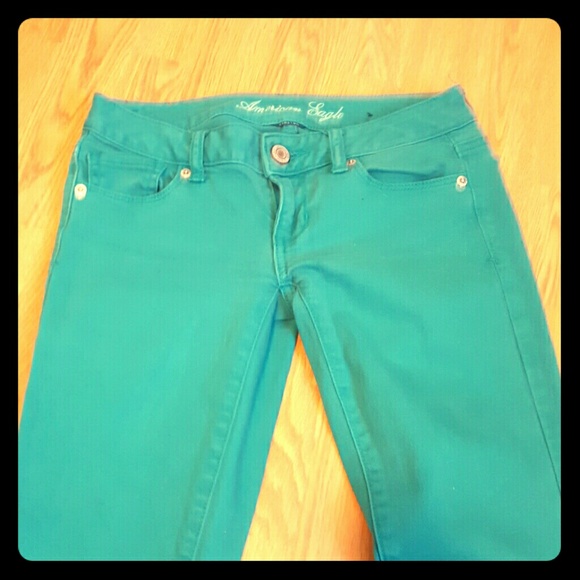 AE Turquoise Skinny Jean