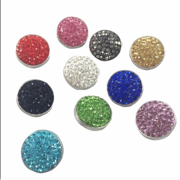 10pcs multicolor round snap charm button jewelry - Picture 1 of 1
