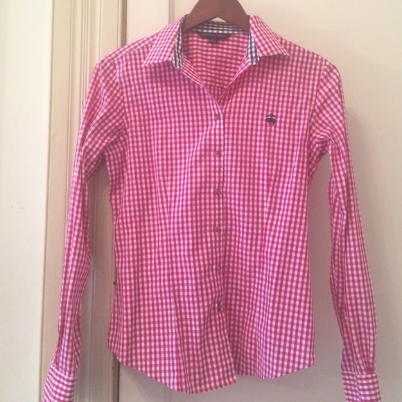 Gingham Brooks Brothers Button Down