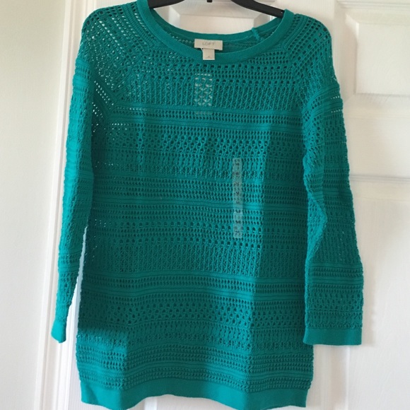 Teal loft sweater