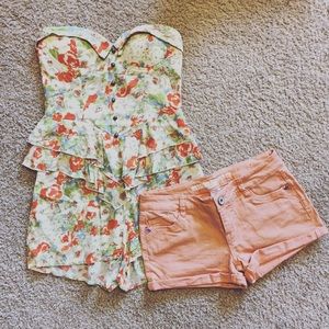 Romper, shorts