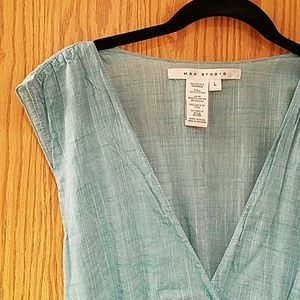 Max Studio Dresses - Max Studio Cotton Turquoise Dress sz L Max Studio Dresses - Max Studio Cotton Turquoise Dress sz L