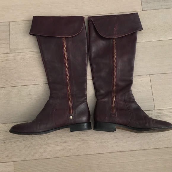 Tall Burgundy Steven "galavant" Boots