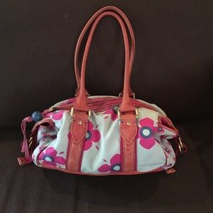 Marc Jacobs canvas and leather floral bag