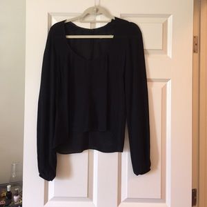 Black Reformation peasant blouse