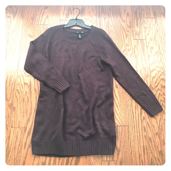 Plum sweater dress