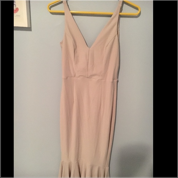 ASOS Soft Peplum High Apex Midi Dress - Picture 4 of 4