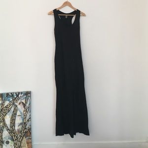 Alternative apparel jersey maxi dress black large