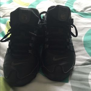 All black Nike Shox