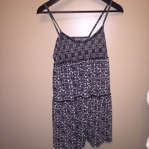 Topshop Black and White Tank Dress