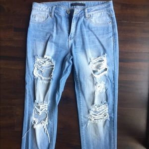 Signature 8 boyfriend cropped jeans