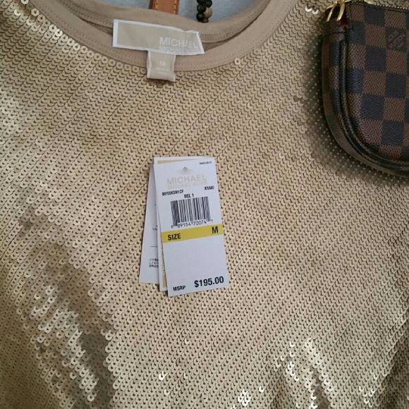Michael Kors Gold Top NEW WITH TAGS