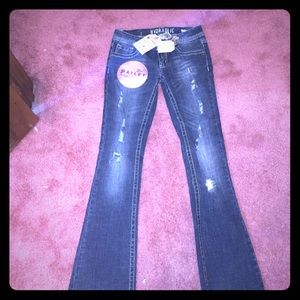 New Ripped Flare Jeans