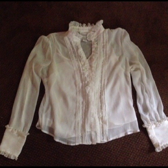 Frilly blouse with camisole