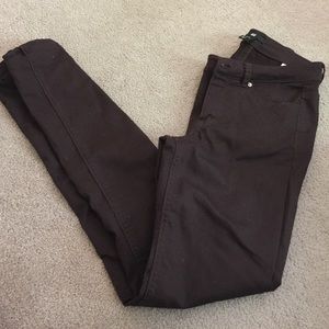 H&M brown skinny jeans