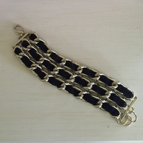 Nordstrom Velvet and Chain Bracelet