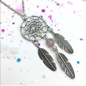 WILA Purple dream catcher necklace silver