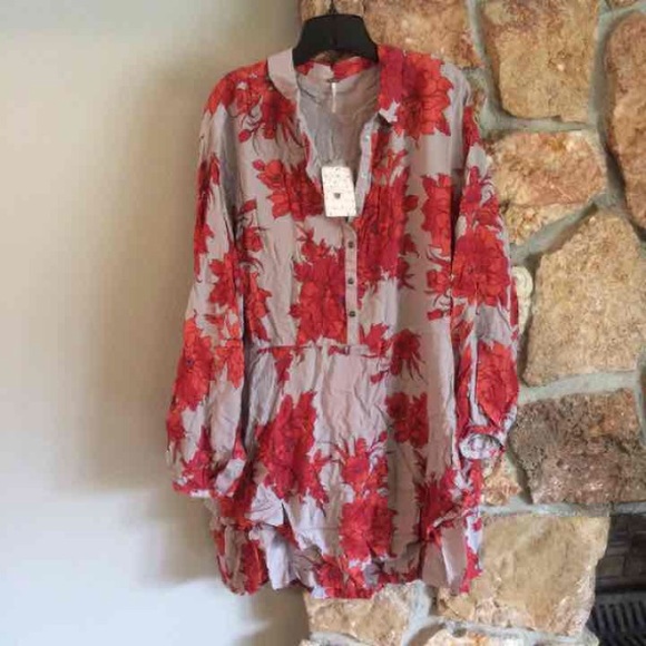 Free People floral shirt dress - Picture 4 of 4