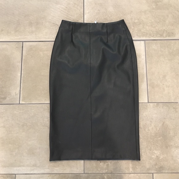 Faux leather skirt