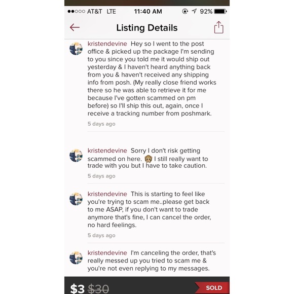 ❌SCAMMER ALART❌@/parkerwalll - Picture 3 of 3