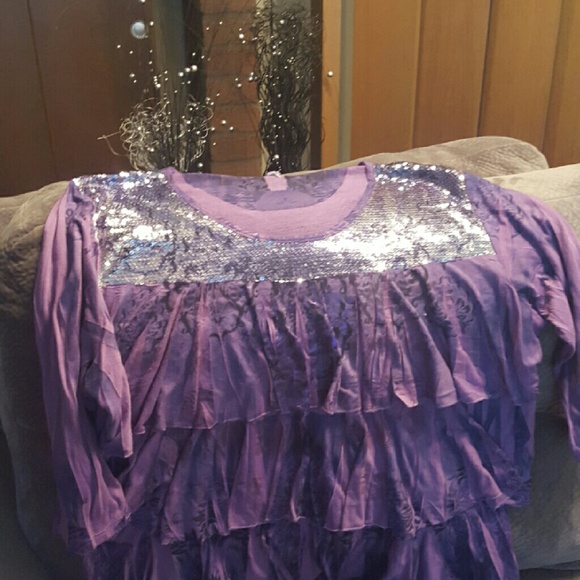 Lilac long sleeve shirt