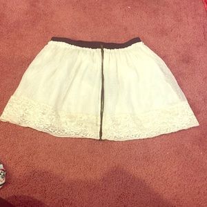 Zara White Skirt