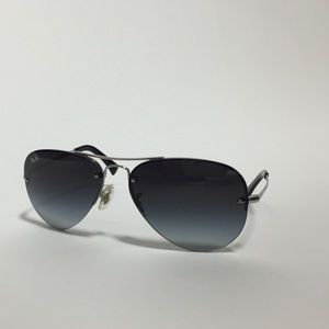 Ray-Ban 59mm Semi Rimless Aviator Sunglasses