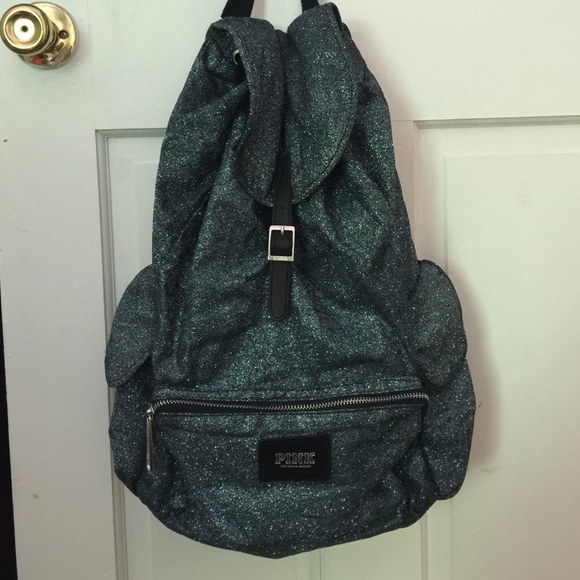 PINK blue sparkle back pack