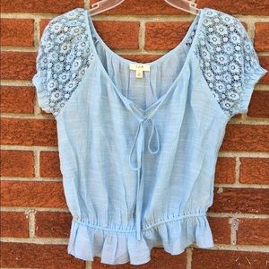 Cute baby blue blouse