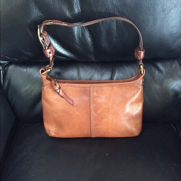 Coach leather shoulder bag