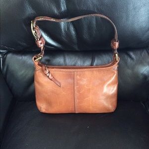 Coach leather shoulder bag