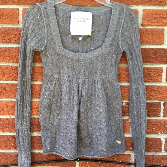 Soft grey baby doll style sweater