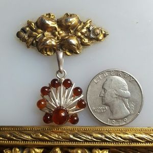 Amber Pendant set in Sterling Silver