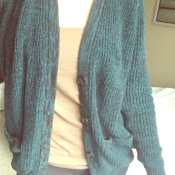 Chunky Green Cardigan