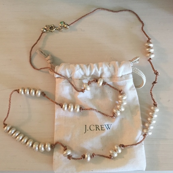 J. Crew Faux Pearl Rope Necklace