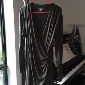 Beautiful green banana republic faux wrap dress